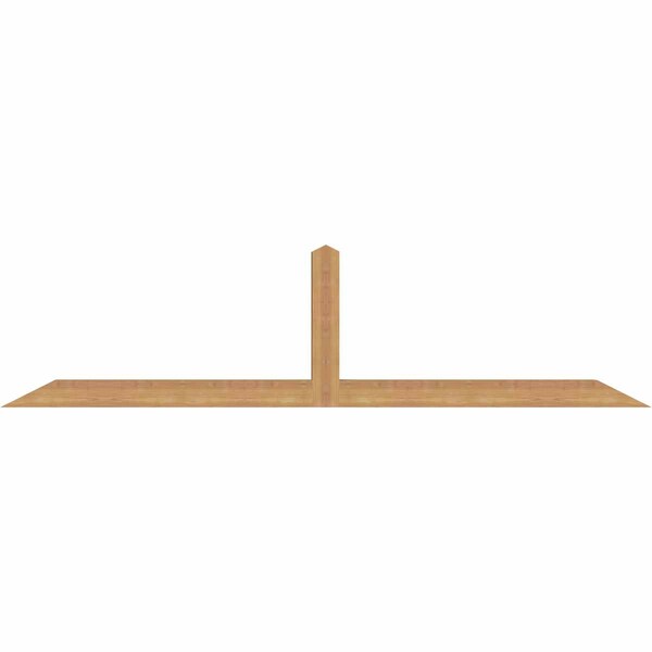 Ekena Millwork Portland Smooth Timber Gable Bracket, Western Red Cedar, 84"W x 21"H x 3 1/2"D x 3 1/2"F, 6/12 Pitch GBW084X21X0404POR00SWR - main